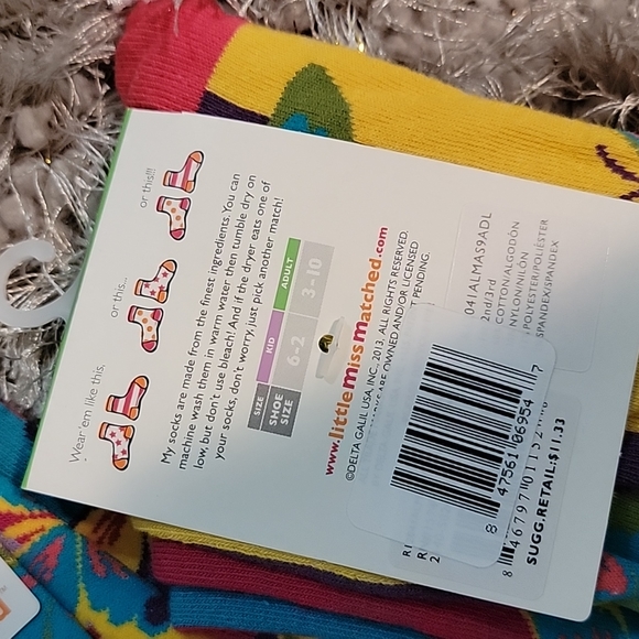 Little Miss Matched Butterfly Socks Bundle - Picture 4 of 4